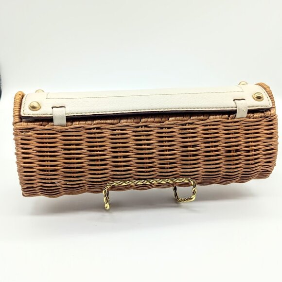 MICHAEL Michael Kors Basketweave Rattan Wicker Clutch Bag - Picture 2 of 10
